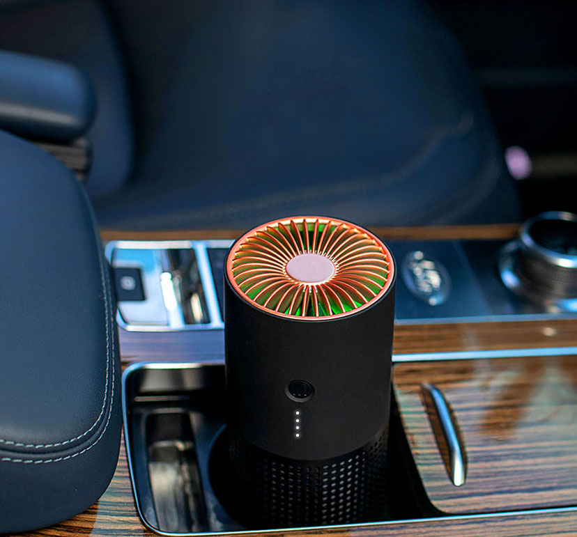 Mini Purificador de Aire Negro para Bebé